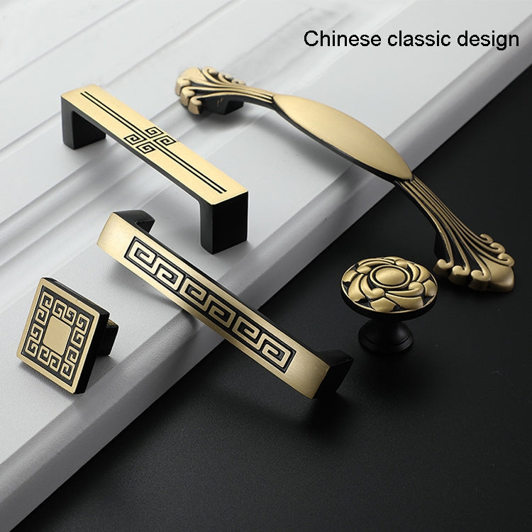 1007 Cabinet Wardrobe Door Handle Solid Copper Door Handle