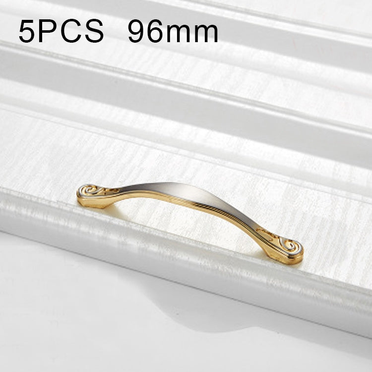5 PCS 4041-96 Double Gold Zinc Alloy Cabinet Handle Pitch: 96mm