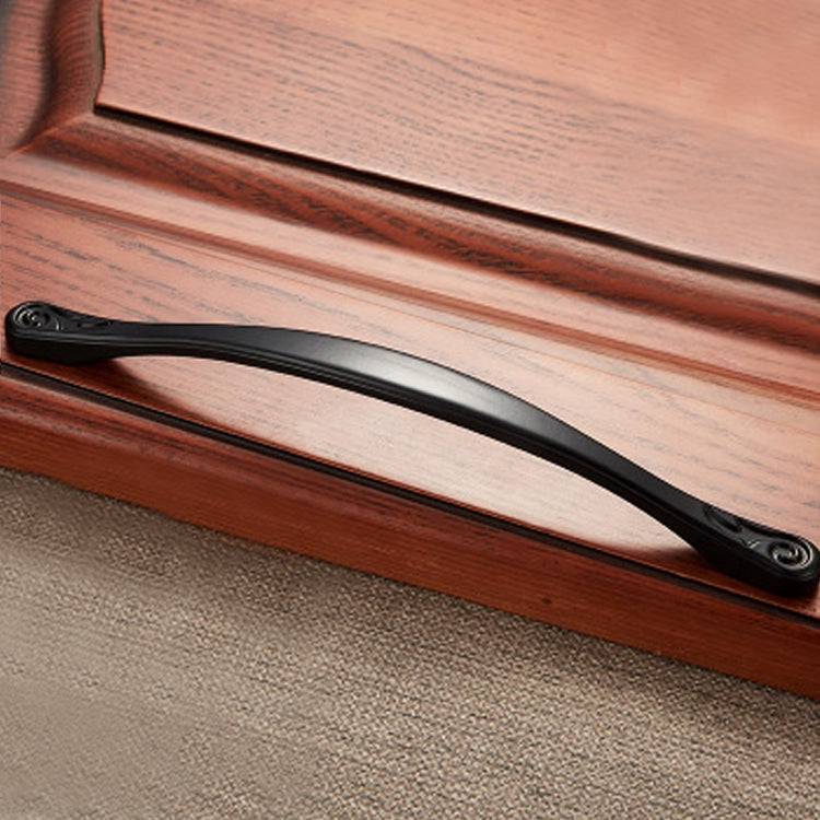 5 PCS 4041-160 Matte Black Zinc Alloy Cabinet Handle Pitch: 160mm