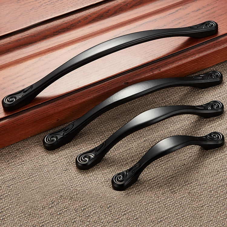 5 PCS 4041-160 Matte Black Zinc Alloy Cabinet Handle Pitch: 160mm