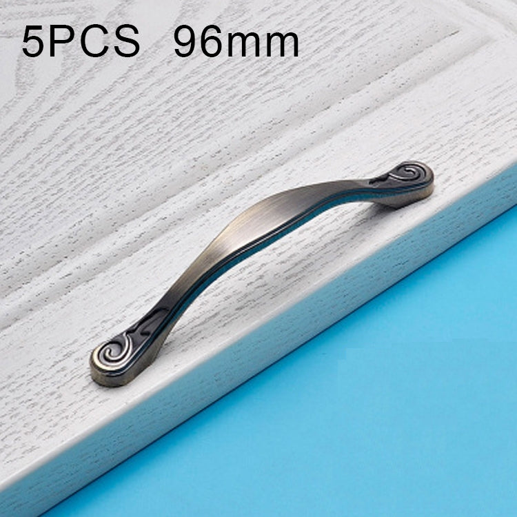5 PCS 4041-96 Green Ancient Zinc Alloy Cabinet Handle Pitch: 96mm