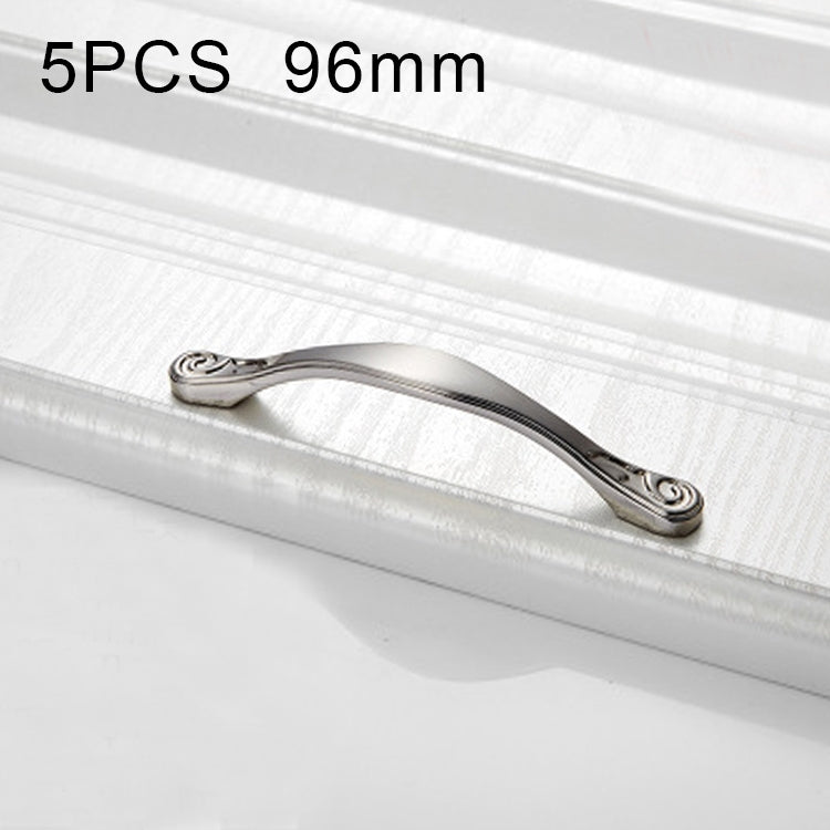 5 PCS 4041-96 Brushed Zinc Alloy Cabinet Handle Pitch: 96mm