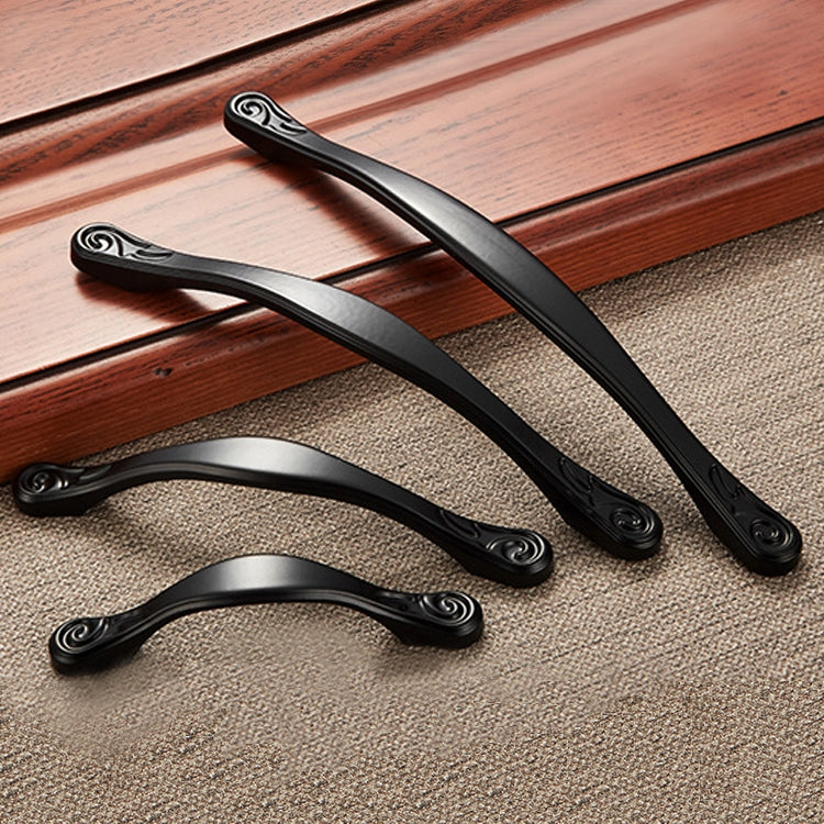 5 PCS 4041-96 Matte Black Zinc Alloy Cabinet Handle Pitch: 96mm