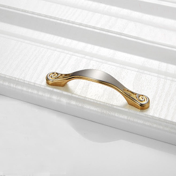 10 PCS 4041-64 Double Gold Zinc Alloy Cabinet Handle Pitch: 64mm