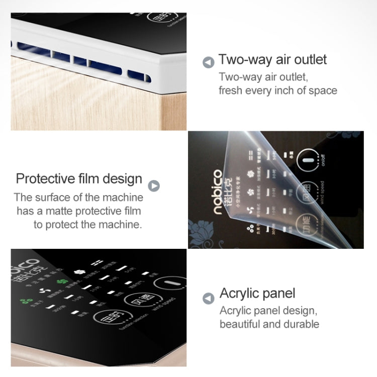 Nobico Negative Ion Air Purifier Removes Formaldehyde Smoke and Odor for Home / Office / Hotel