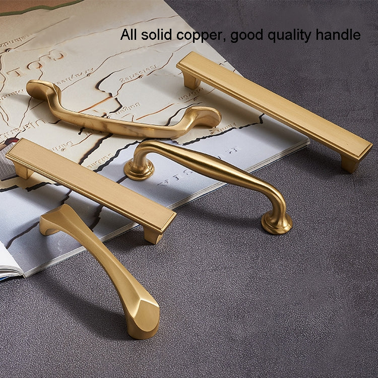 1014 Furniture Cabinet Handle Copper Natural Chinese Handle