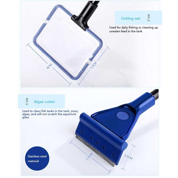 5 in 1 Multi-functional Fish Tank Cleaning Tool Set