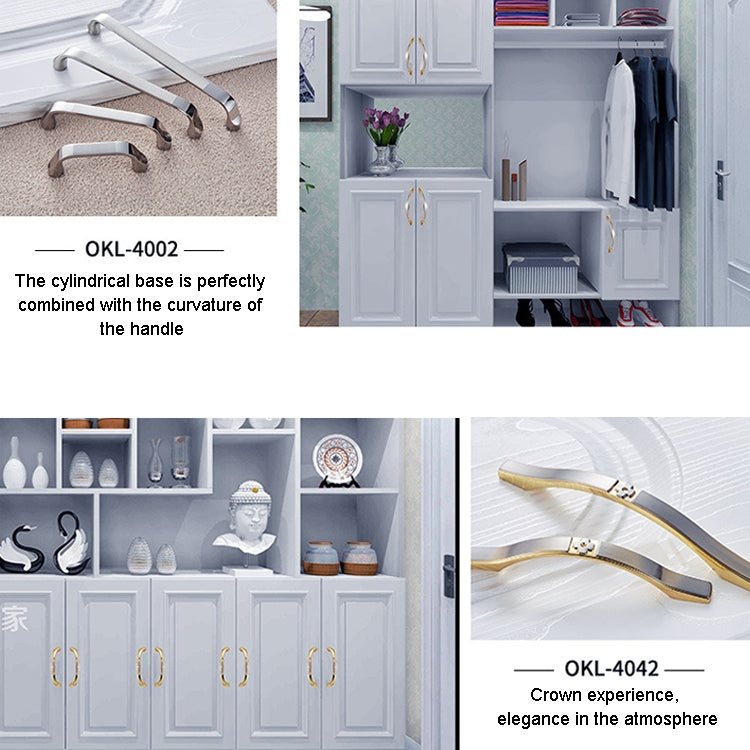 5 PCS 4002-64 Modern Minimalist Cabinet Zinc Alloy Handle