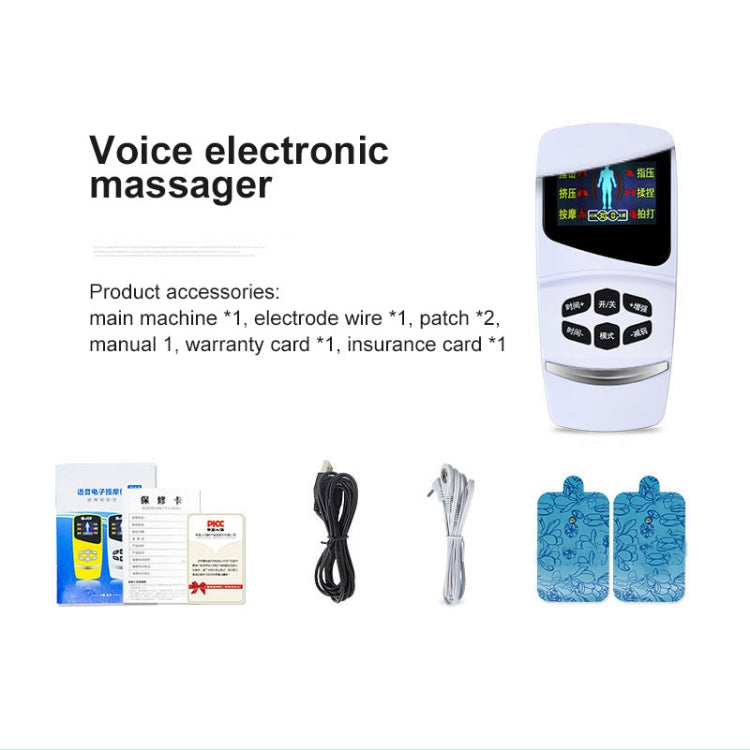 JCE-618 Home Multi-function Intelligent Voice Electronic Massage Instrument Cervical Lumbar Massage Stickers, Random Color Delivery