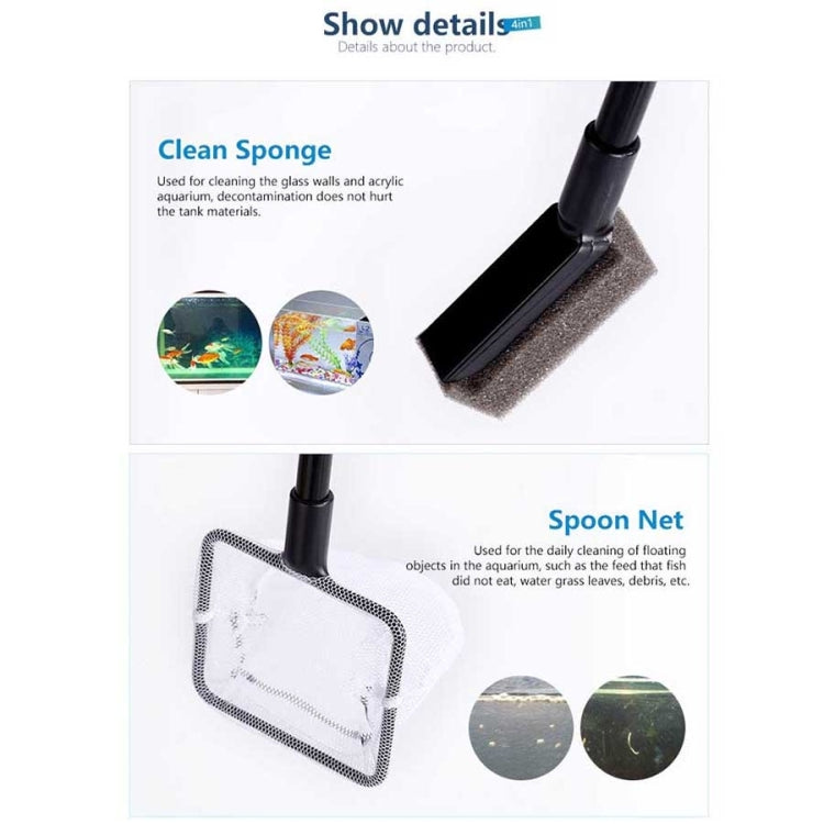 4 in 1 Multi-functional Mini Desktop Fish Tank Cleaning Tool Set