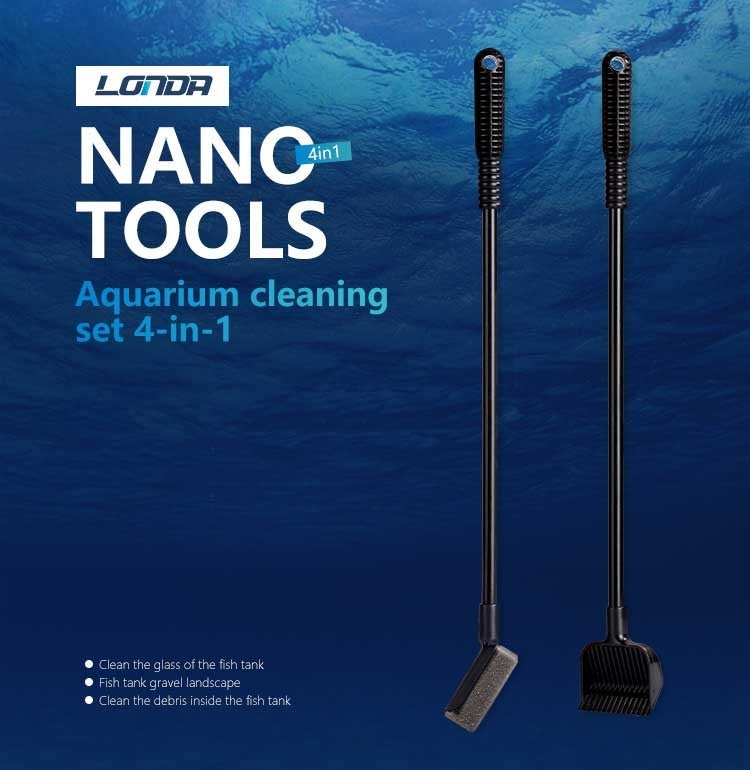 4 in 1 Multi-functional Mini Desktop Fish Tank Cleaning Tool Set