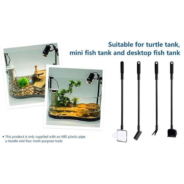 4 in 1 Multi-functional Mini Desktop Fish Tank Cleaning Tool Set