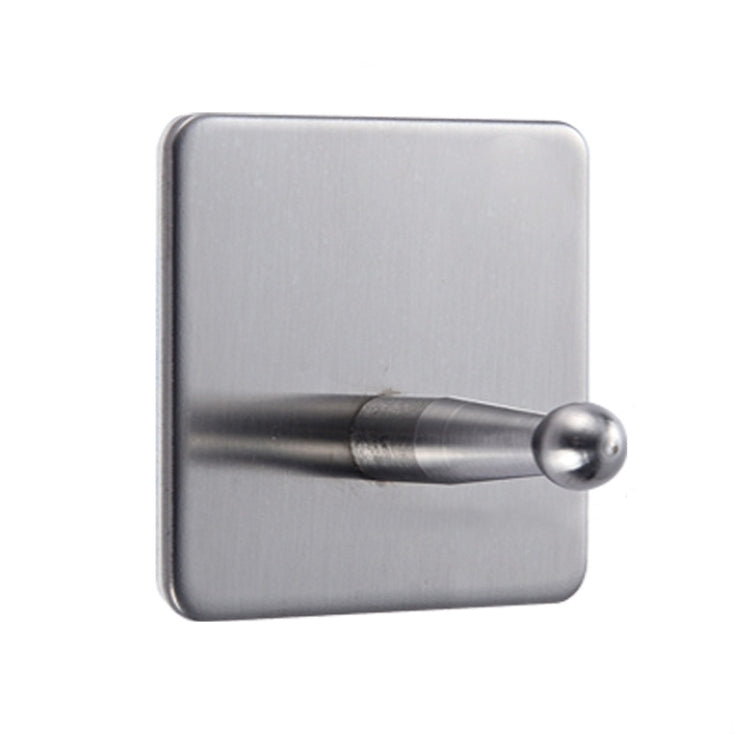MYD-1036 304 Stainless Steel Sticky Hook Kitchen Bathroom Multi-functional Hole Free Wall Mount Holder