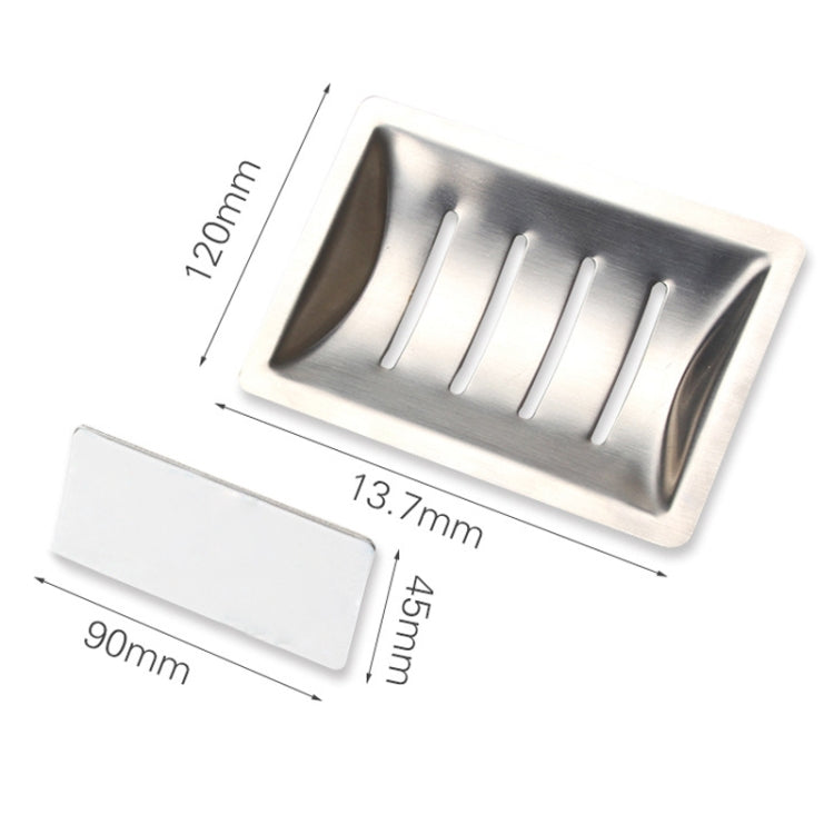 Stainless Steel Soap Holder Bathroom Non-perforated Storage Rack