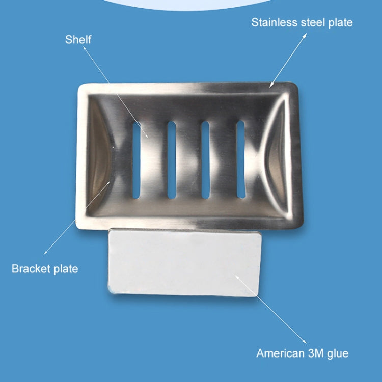 Stainless Steel Soap Holder Bathroom Non-perforated Storage Rack