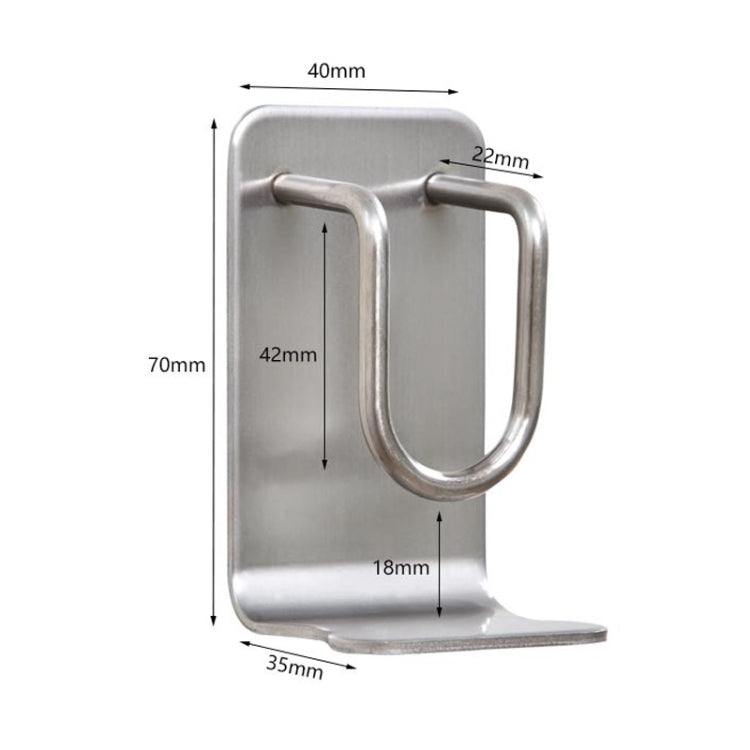 Stainless Steel Washbasin Holder Bathroom Non-perforated Storage Rack