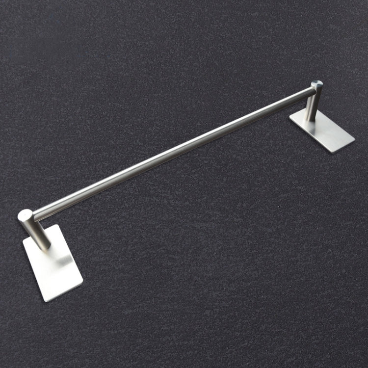 Stainless Steel Single Rod Towel Shelf Bathroom Non-perforated Storage Rack, Size: 550x62x90mm
