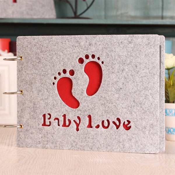 10 inch DIY Creativity Loose-leaf Type Felt  Iron Ring