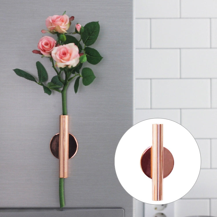 Home Wall Art Hanging Decoration Artificial Flower Arrangement Metal Holder Vase Pot