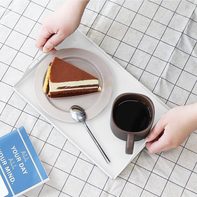 Desktop Metal Rectangle Butler Serving Tray With Handles, Size: 30*20*5cm