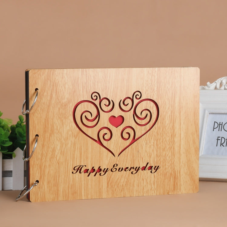 10 inch DIY Creativity Loose-leaf Mahogany Iron Ring Commemorative Photo Album