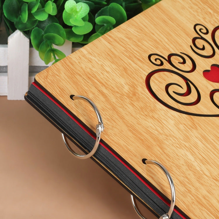 10 inch DIY Creativity Loose-leaf Mahogany Iron Ring Commemorative Photo Album