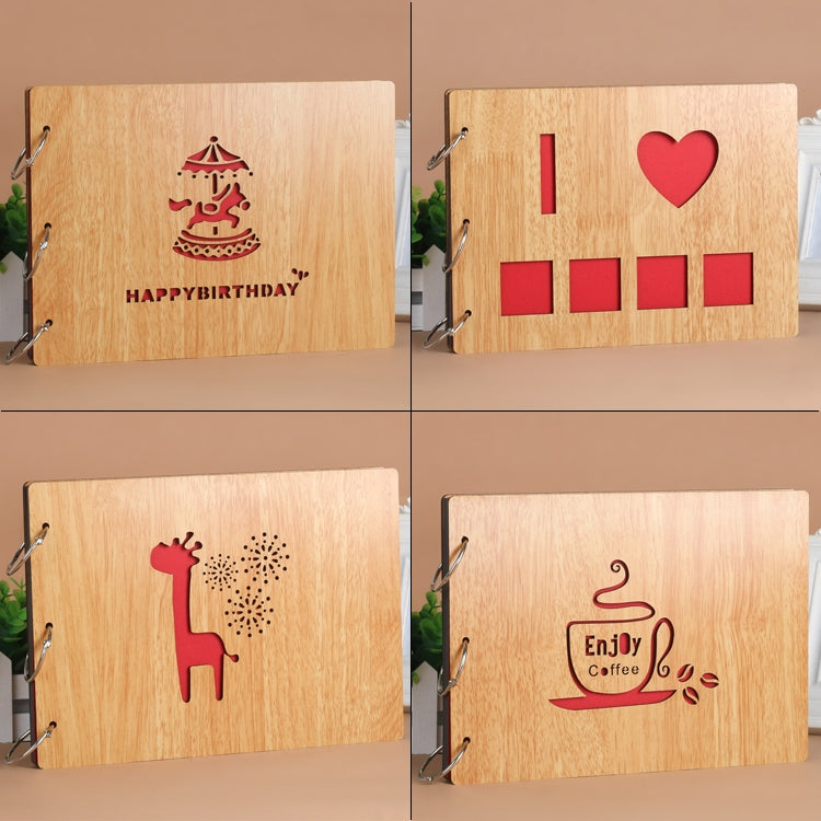 10 inch DIY Creativity Loose-leaf Mahogany Iron Ring Commemorative Photo Album