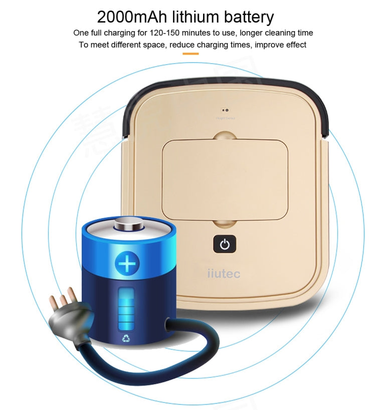 iiutec R-Cruiser Ultra Slim Vacuum Cleaner Household Cleaning Robot with Remote Control