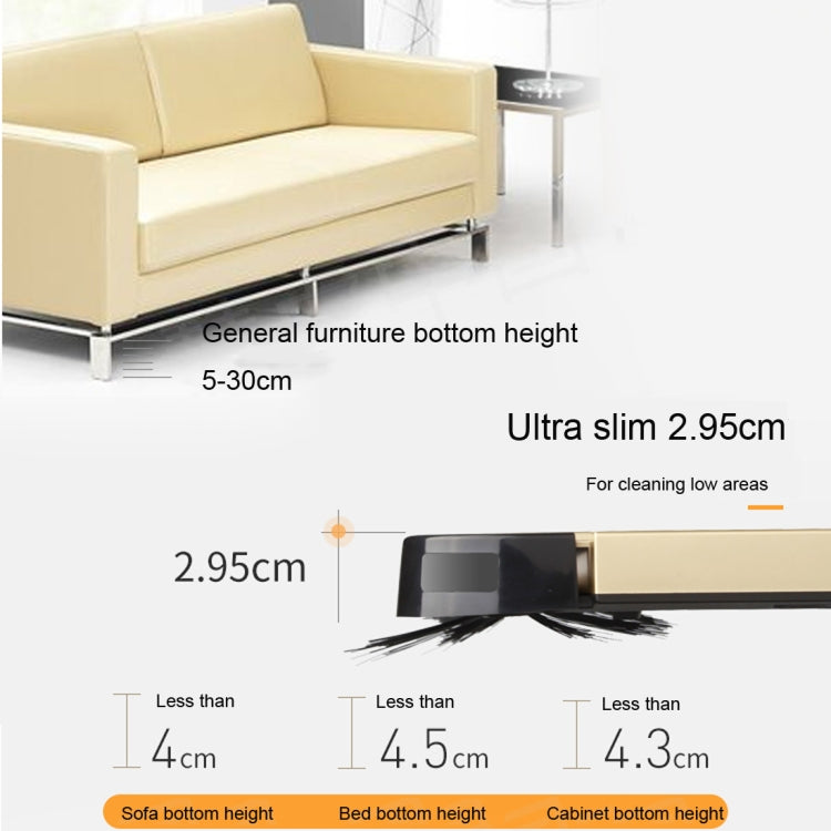 iiutec R-Cruiser Ultra Slim Vacuum Cleaner Household Cleaning Robot with Remote Control