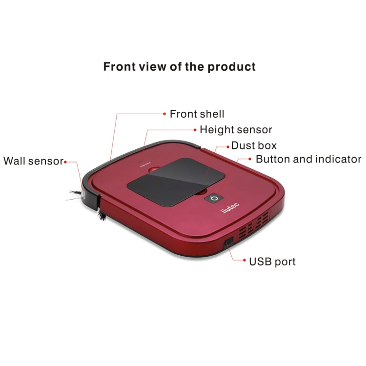 iiutec R-Cruiser Ultra Slim Vacuum Cleaner Household Cleaning Robot with Remote Control