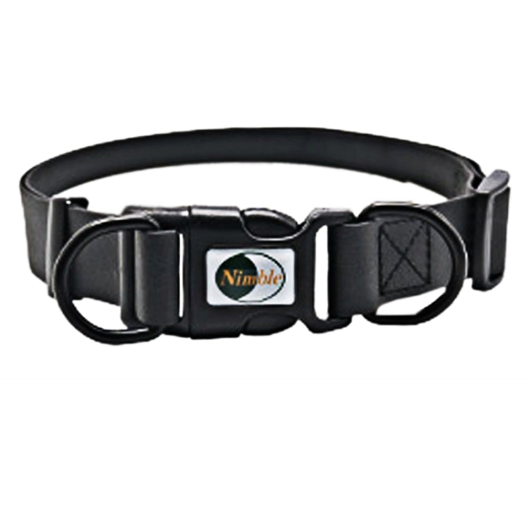 PVC Material Waterproof Adjustable Dual Loop Pet Dogs Collar, Suitable for Ferocious Dogs, Size: M, Collar Size: 30-47 cm