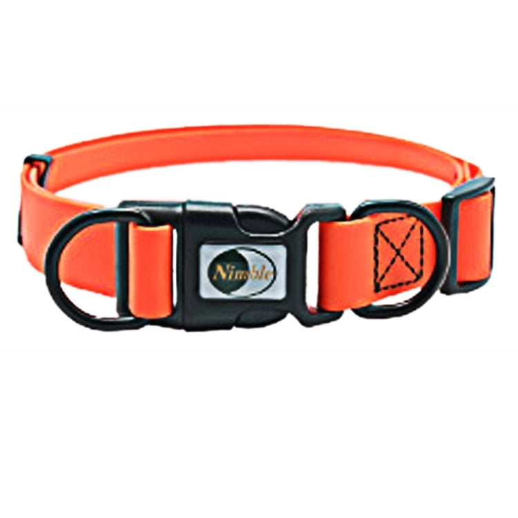 PVC Material Waterproof Adjustable Dual Loop Pet Dogs Collar, Suitable for Ferocious Dogs, Size: M, Collar Size: 30-47 cm