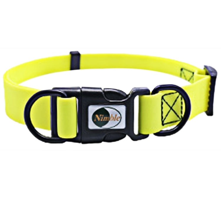 PVC Material Waterproof Adjustable Dual Loop Pet Dogs Collar, Suitable for Ferocious Dogs, Size: M, Collar Size: 30-47 cm