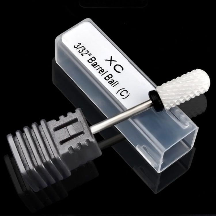 Nail Ceramic Cylindrical Round Head Electric Power Grinding Head, Size: 13.5*6.8mm