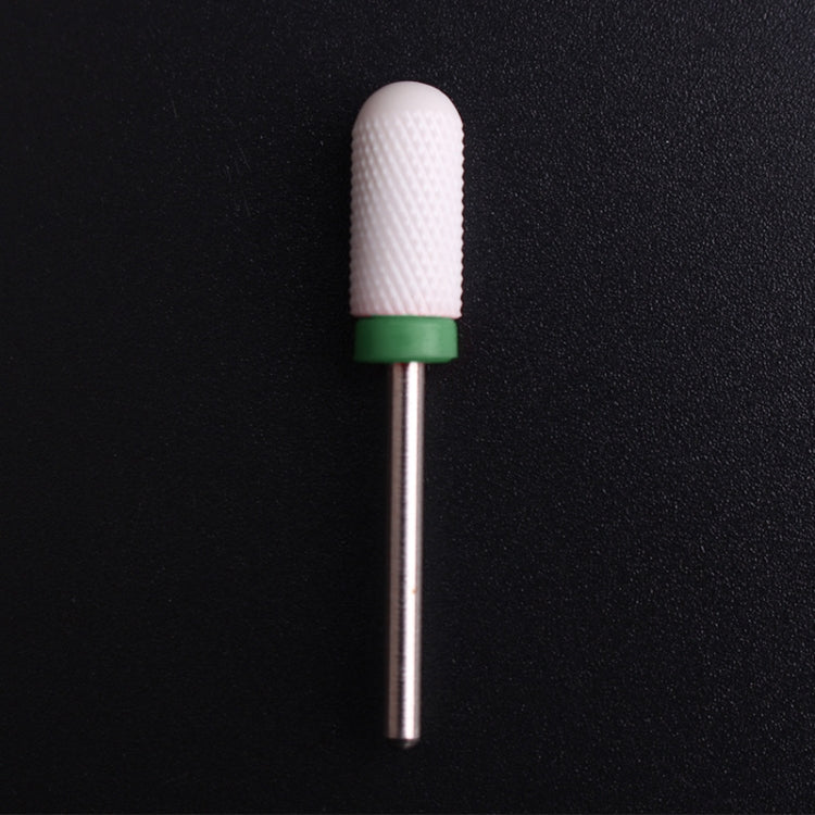 Nail Ceramic Cylindrical Round Head Electric Power Grinding Head, Size: 13.5*6.8mm