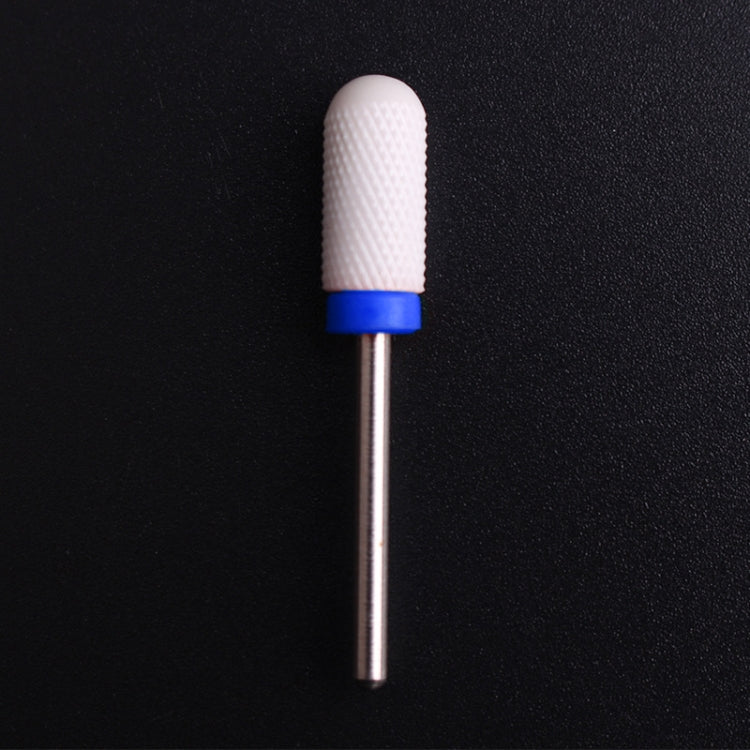 Nail Ceramic Cylindrical Round Head Electric Power Grinding Head, Size: 13.5*6.8mm