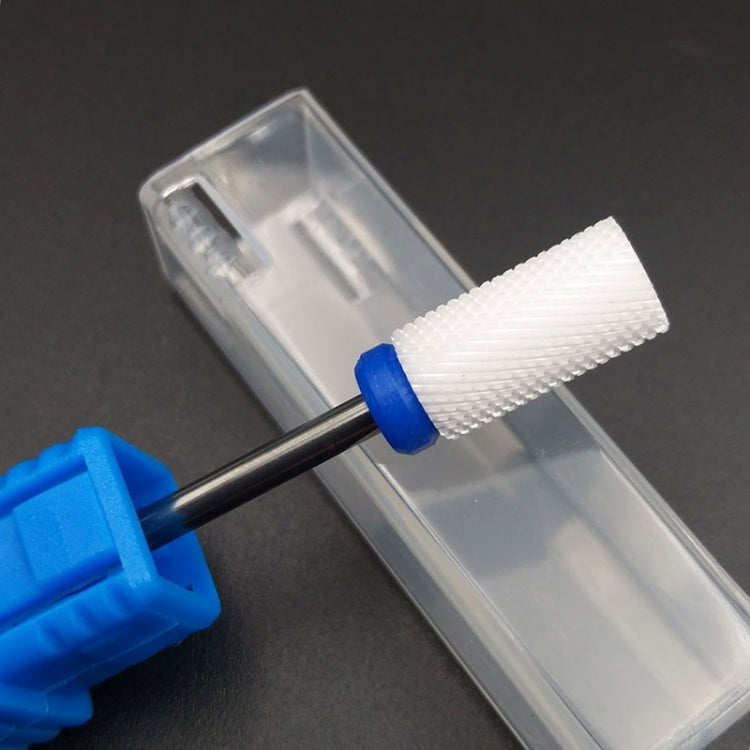 Nail Ceramic Cylindrical Electric Power Grinding Head, Size: 40.5*6.5mm