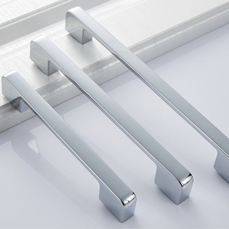 3 PCS 6613-160 Simple Cabinet Door Handle Drawer Wardrobe Zinc Alloy Handle (Bright Chrome)