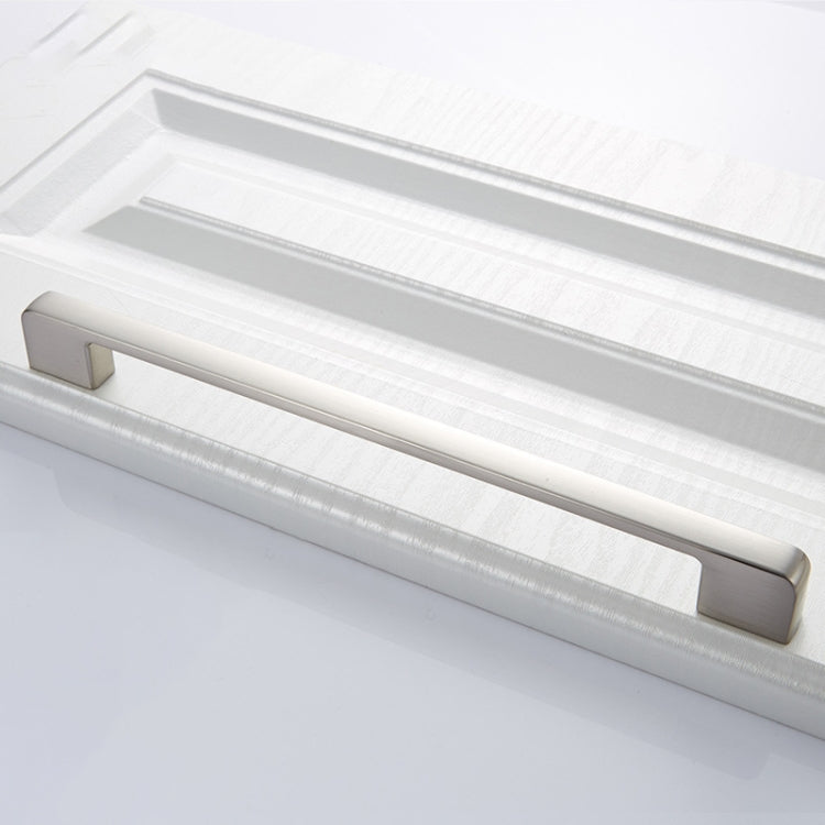 2 PCS 6613-224 Simple Cabinet Door Handle Drawer Wardrobe Zinc Alloy Handle (Brushed)