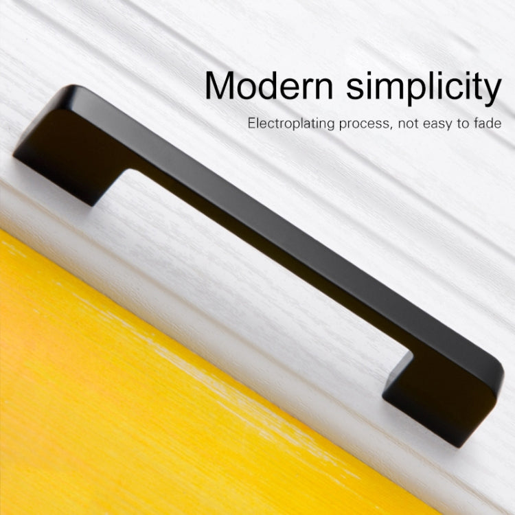 2 PCS 6613-224 Simple Cabinet Door Handle Drawer Wardrobe Zinc Alloy Handle (Brushed)