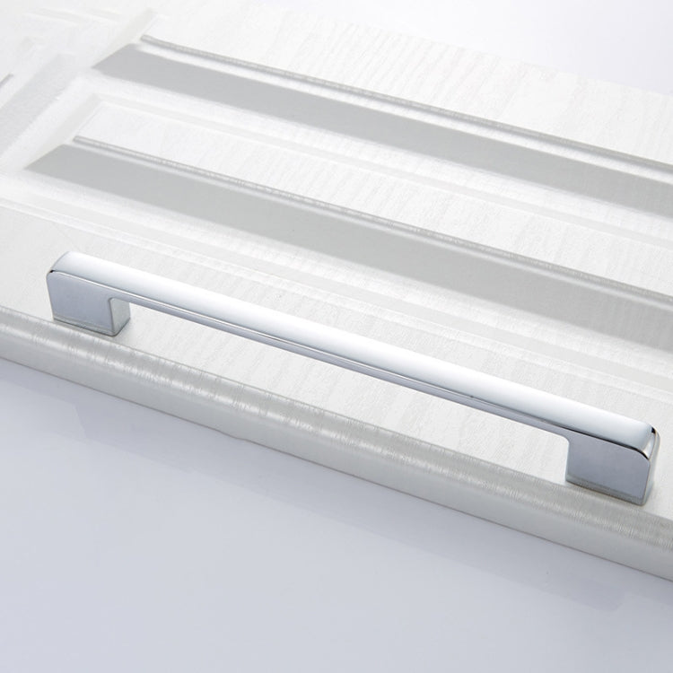 2 PCS 6613-320 Simple Cabinet Door Handle Drawer Wardrobe Zinc Alloy Handle (Bright Chrome)