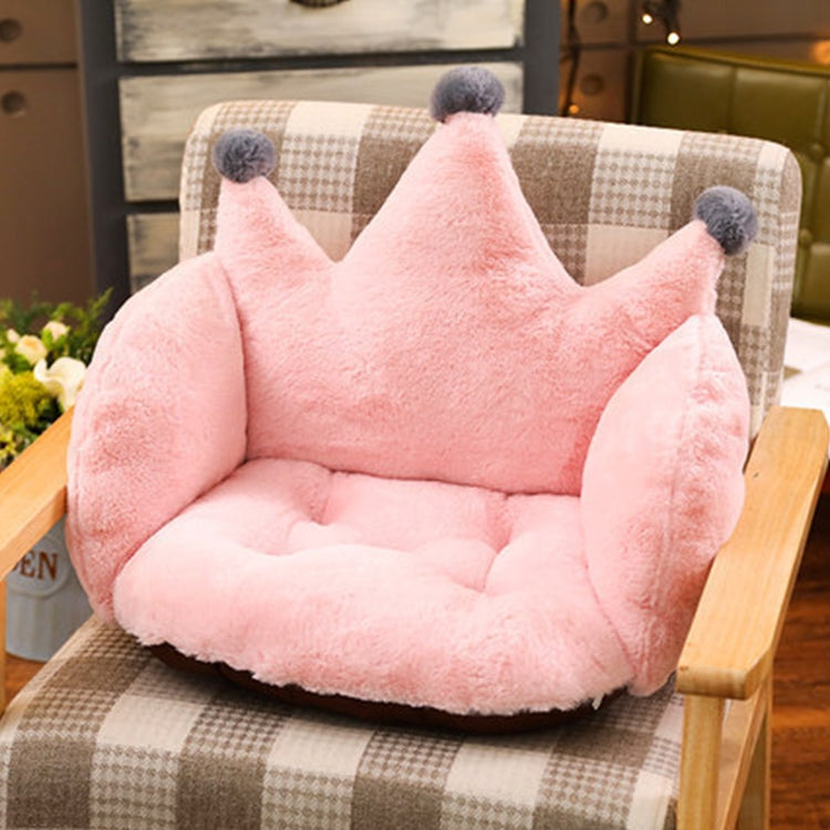 Home Office Supplies Crown Shape Rabbit Plush Non-slip Cushion Pillow, size: 55 x 40 x 40cm
