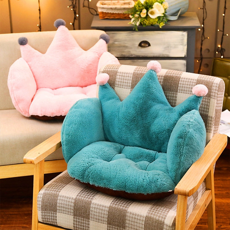 Home Office Supplies Crown Shape Rabbit Plush Non-slip Cushion Pillow, size: 55 x 40 x 40cm