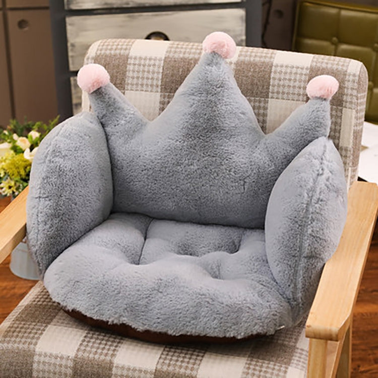 Home Office Supplies Crown Shape Rabbit Plush Non-slip Cushion Pillow, size: 55 x 40 x 40cm