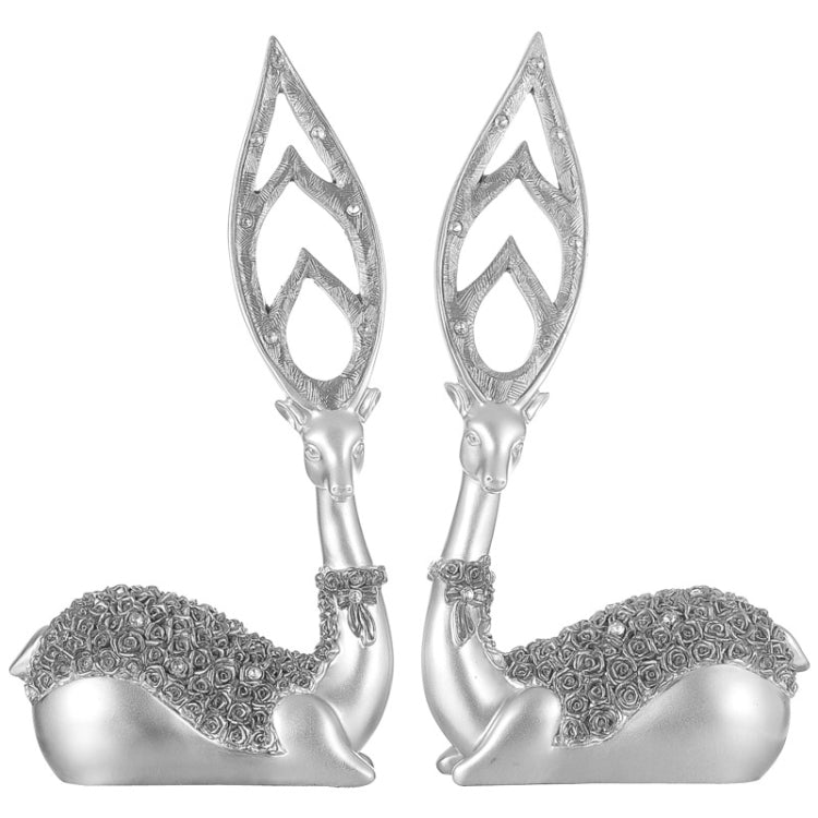 Creative European Style Sika Deer Resin Ornaments Gift Home Decor, Size:28.5*14*7cm