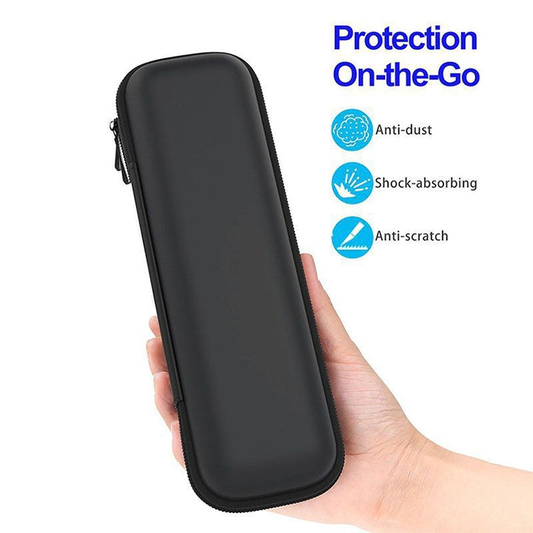 Multi-function Stationery Earphone Data Cable Storage Box Protective Bag (Black)