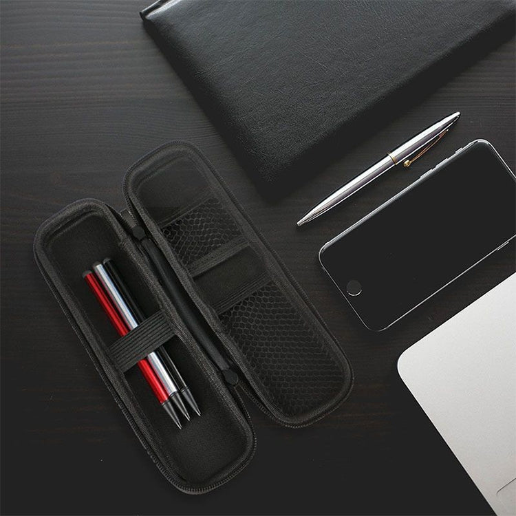 Multi-function Stationery Earphone Data Cable Storage Box Protective Bag (Black)