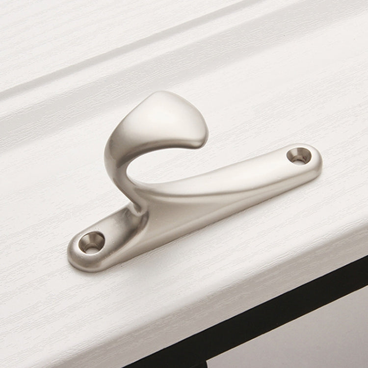 5 PCS Hook-01 Aluminum Alloy Wall Hanging Key Receiving Hanging Hook (Silver)