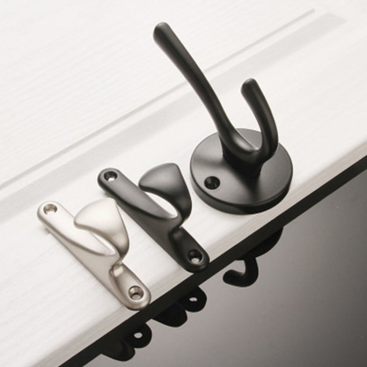 5 PCS Hook-01 Aluminum Alloy Wall Hanging Key Receiving Hanging Hook (Silver)