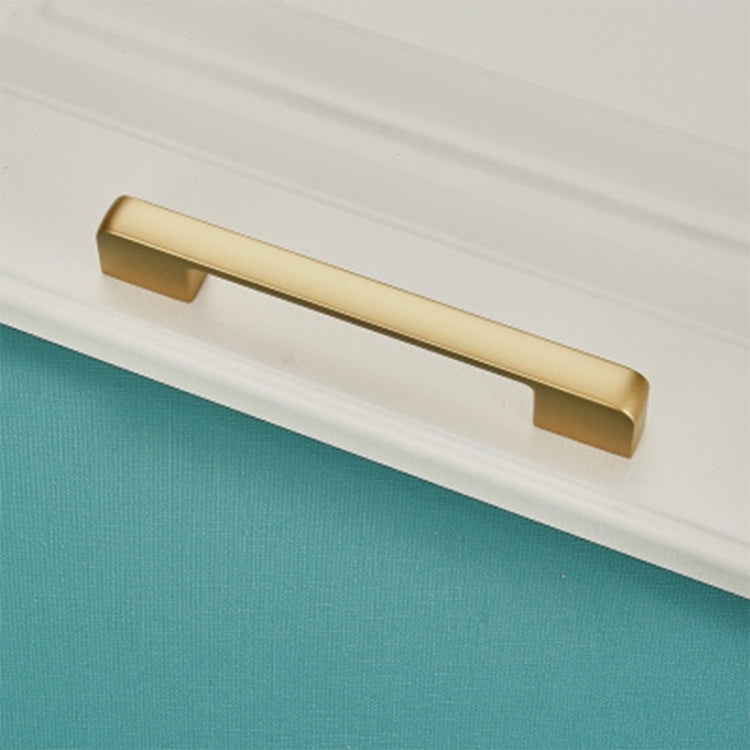 5 PCS 6613_128 Zinc Alloy Closet Cabinet Handle Pitch: 128mm(Gold)